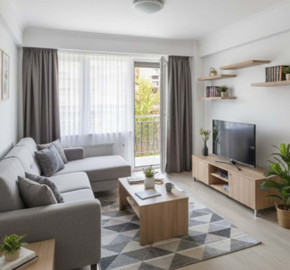 Vişnelikte Sakin ve Sosyal Kız Öğrenci Ev Arkadaşı