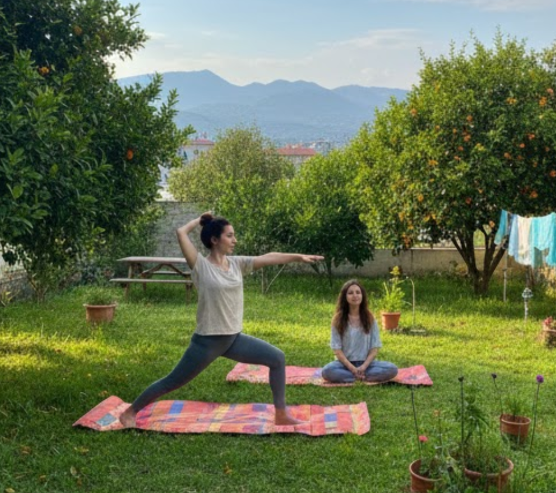 Muğla merkez bahçeli yoga doğa seven kız evi
